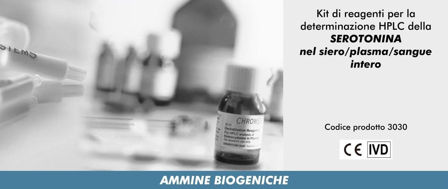 3030 Kit di reagenti HPLC Serotonina in siero/plasma/sangue intero