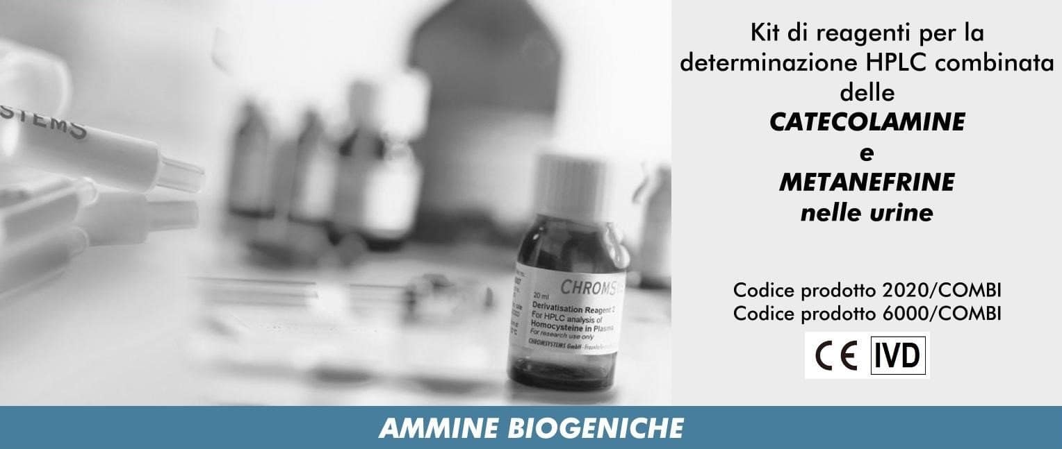 2020/COMBI - 6000/COMBI Kit di reagenti per la determinazione HPLC combinata di catecolamine e metanefrine nelle urine