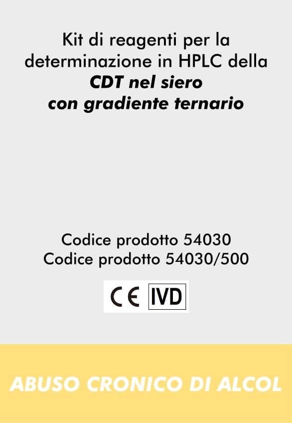 Kit di reagenti per la determinazione in HPLC della CDT nel siero in gradiente ternario
