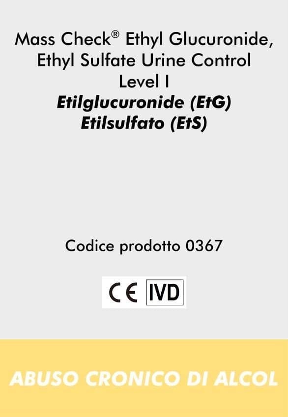 MassCheck Ethyl Glucuronide, Ethyl Sulfate Urine Control Level I