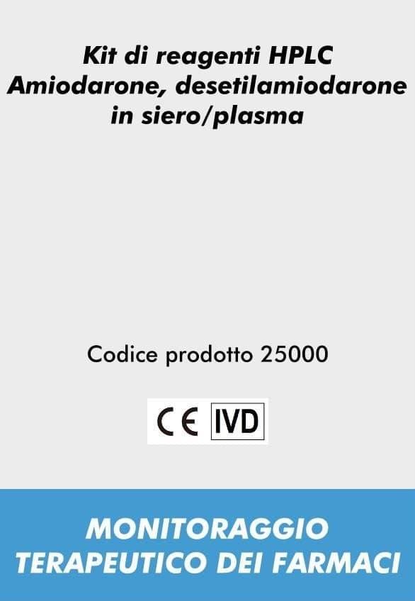 Kit di reagenti HPLC Amiodarone, desetilamiodarone in siero/plasma