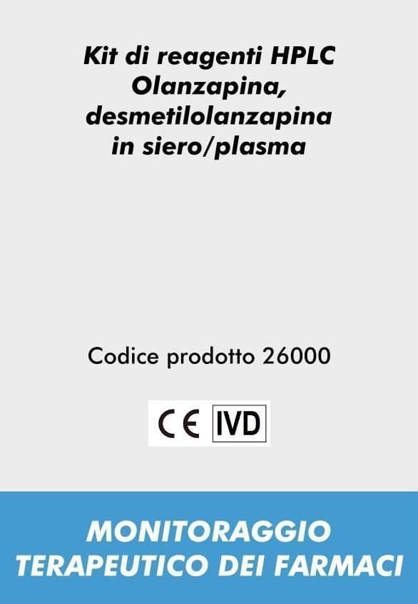 Kit di reagenti HPLC Olanzapina, desmetilolanzapina in siero/plasma