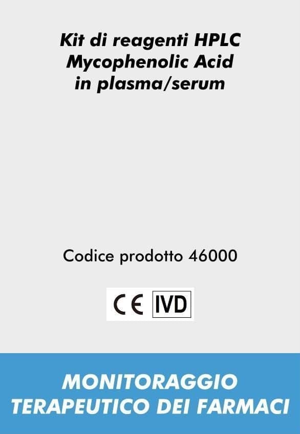Kit di reagenti HPLC Mycophenolic Acid in plasma/siero