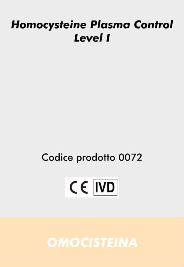 Homocysteine Plasma Control, Level I