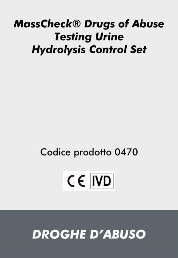 MassCheck® Drugs of Abuse Testing Urine Hydrolysis Control Set