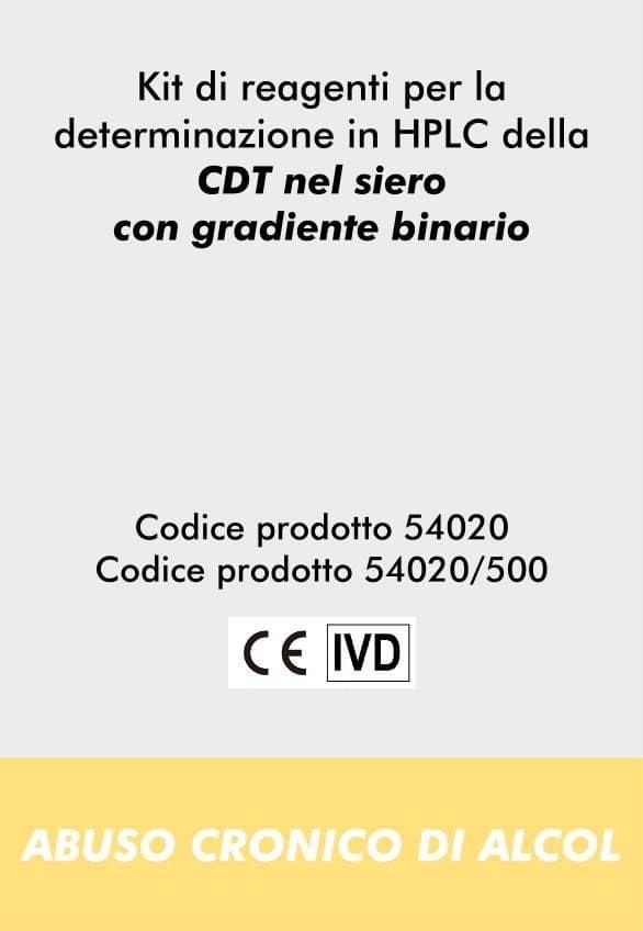Kit di reagenti per la determinazione in HPLC della CDT nel siero in gradiente binario