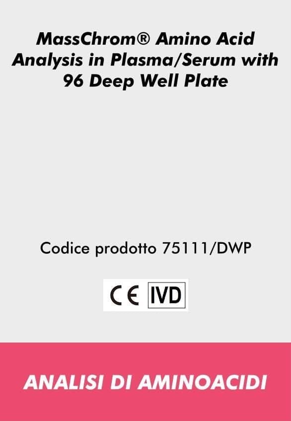 Kit di reagenti LC-MS/MS MassChrom® Amino Acid Analysis in plasma/serum con 96 SPE Deep Well Plate