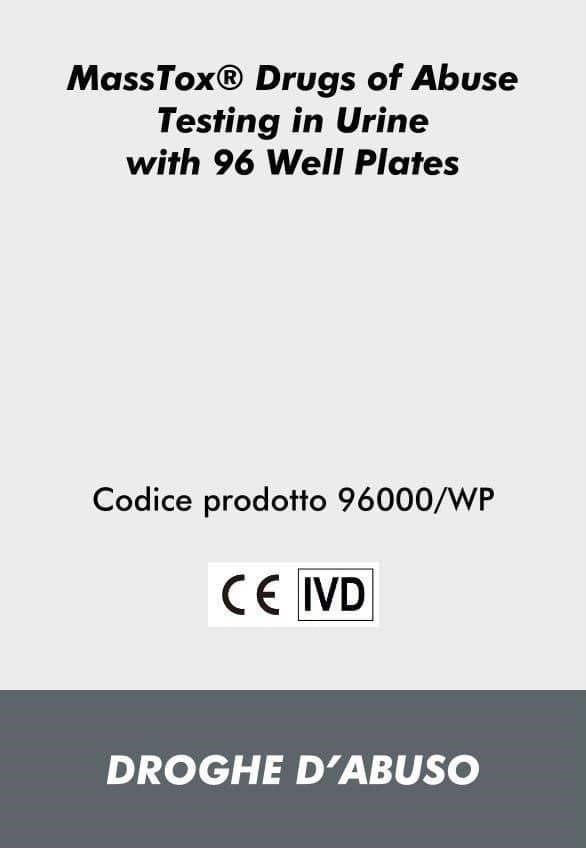Kit di reagenti LC-MS/MS MassTox® Drugs of Abuse Testing in urine con 96 Well Plates
