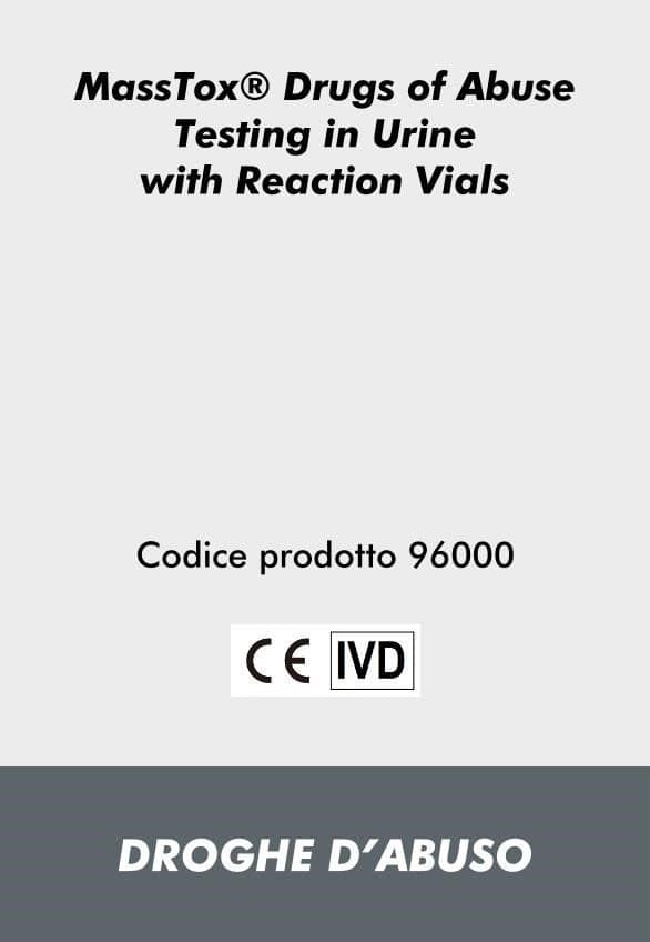 Kit di reagenti LC-MS/MS MassTox® Drugs of Abuse Testing in urine con Reaction Vials