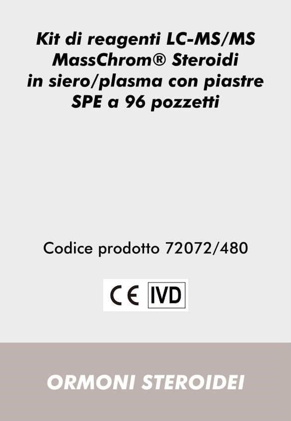Kit di reagenti LC-MS/MS MassChrom® Steroidi in siero/plasma con piastre SPE a 96 pozzetti