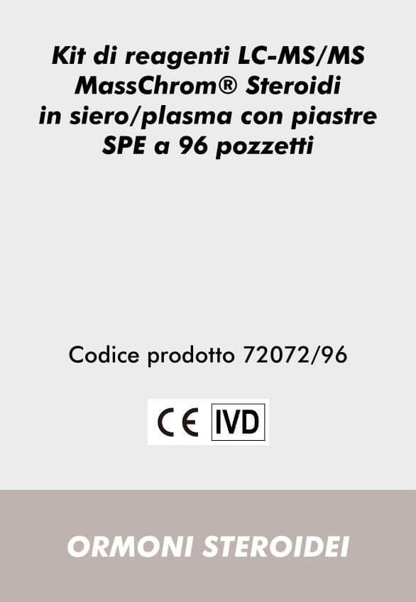 Kit di reagenti LC-MS/MS MassChrom® Steroidi in siero/plasma con piastre SPE a 96 pozzetti