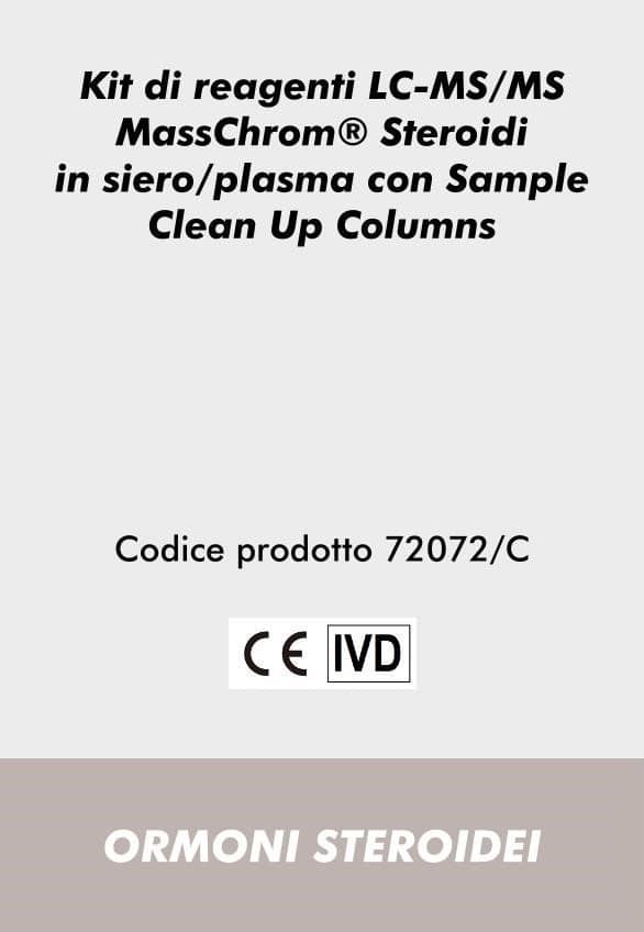 Kit di reagenti LC-MS/MS MassChrom® Steroidi in siero/plasma con Sample Clean Up Columns